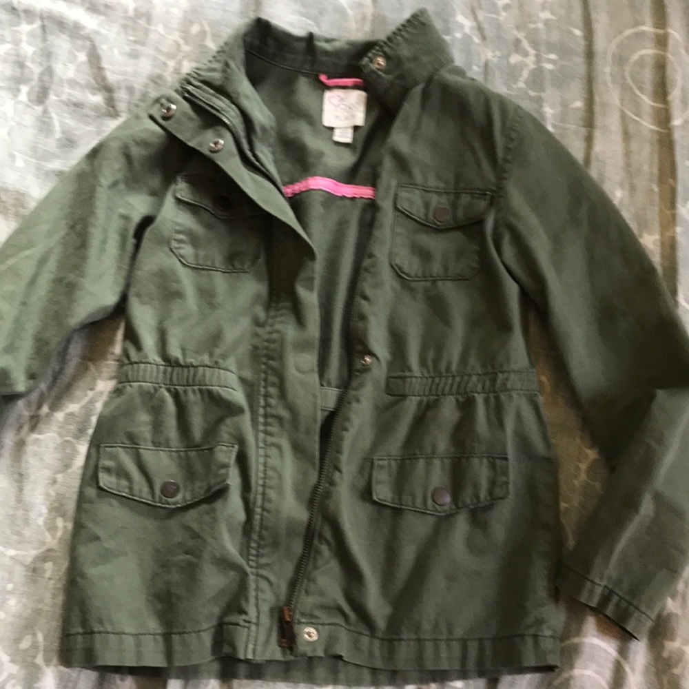 Childerns place green military style jacket